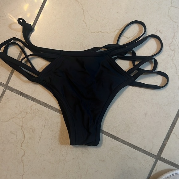 Caged Black  Bathing Suit - Picture 8 of 9